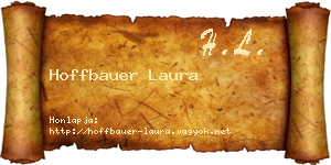 Hoffbauer Laura névjegykártya